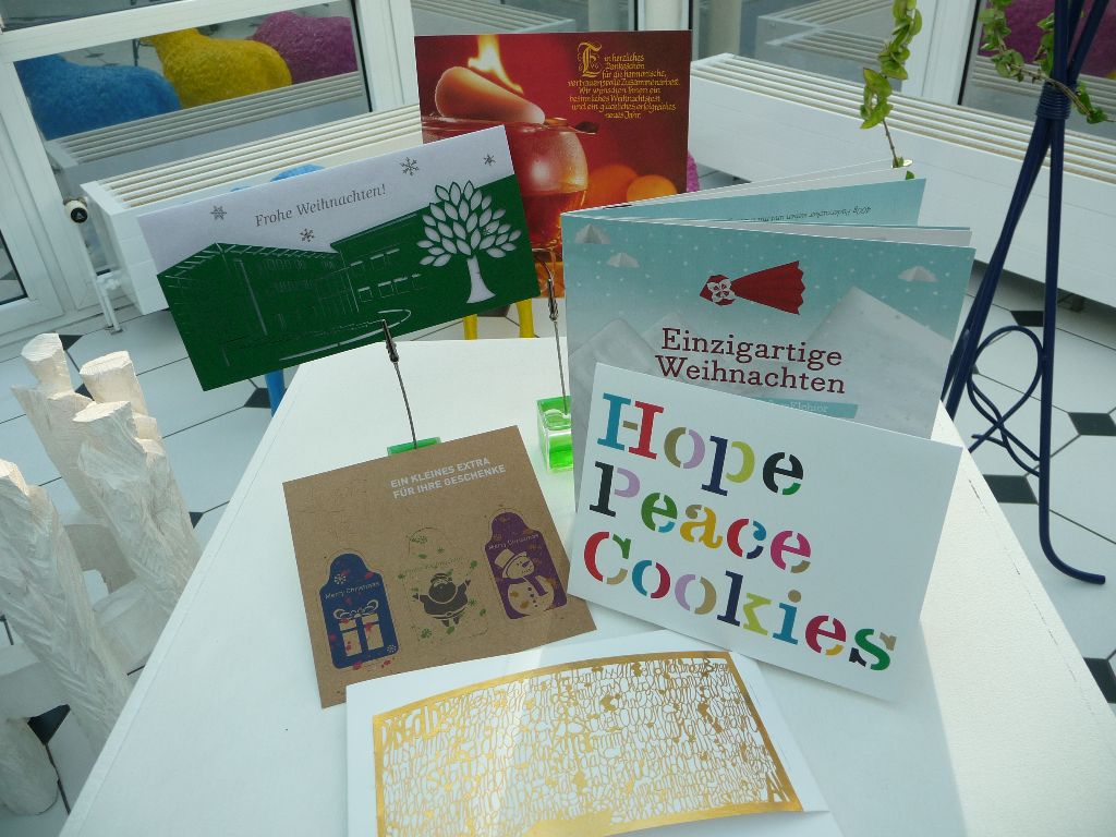 Weihnachtskarten hochveredelt